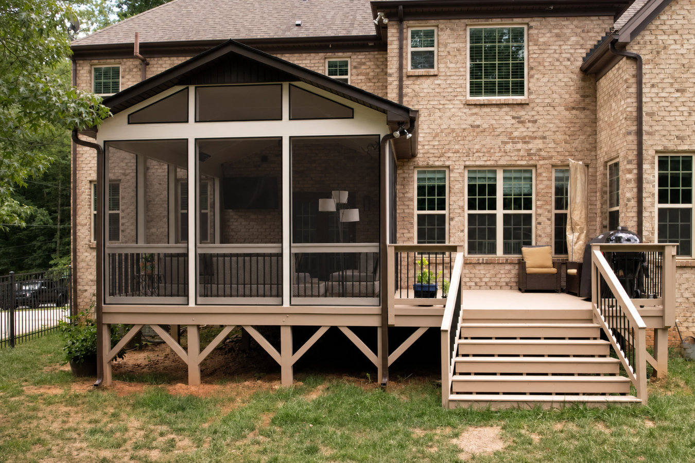 Screened-in porches and screened decks