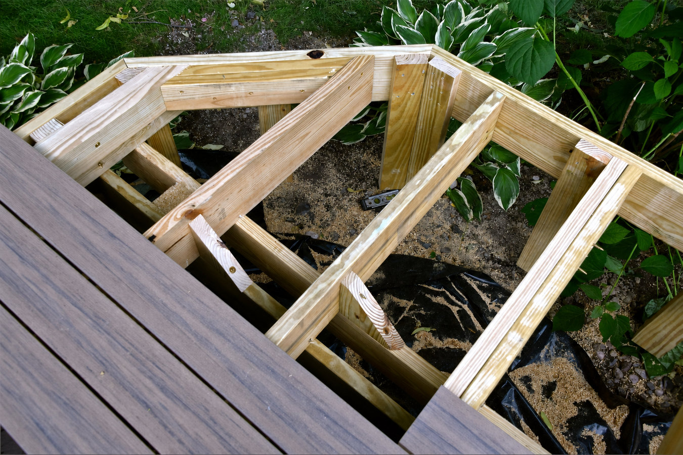 Trex deck installation